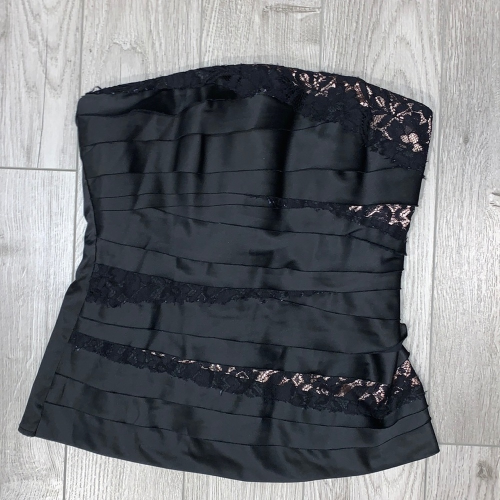 Le Chateau Corset Black and Lace Size XS